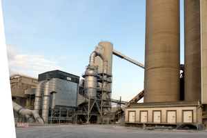 1 Modernized exhaust gas routing with evaporative cooler and fabric filter