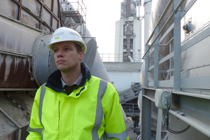 5 As a prelude to the cement plant tour, M. Eng. Lars Richter described the CO2 separation mechanism using membrane technology at the expert forum