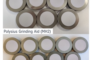 9 Examples of pressed tablets prepared with MH2 and MH3 grinding aids